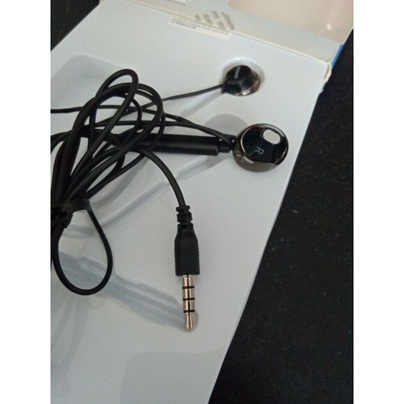 Magnavox rich bass AIR earbuds mic phone answering black silver - Picture 5 of 5